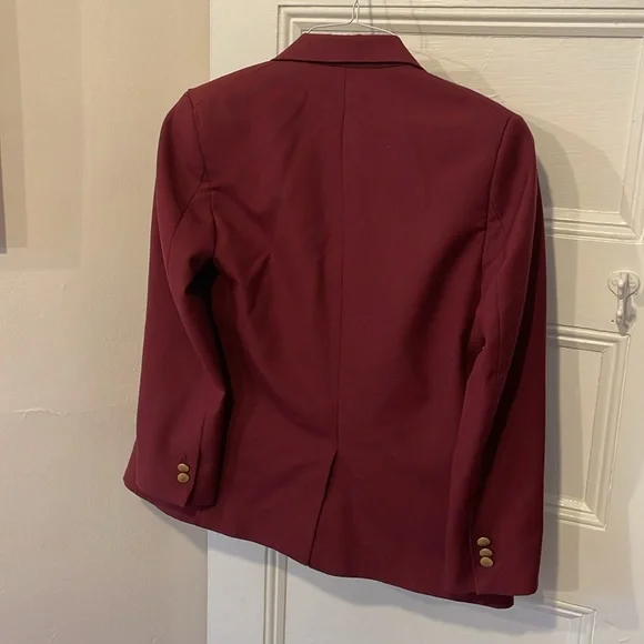 Kellenberg Latin School Lands' End Burgundy Blazer. Size 12 - Picture 5 of 5